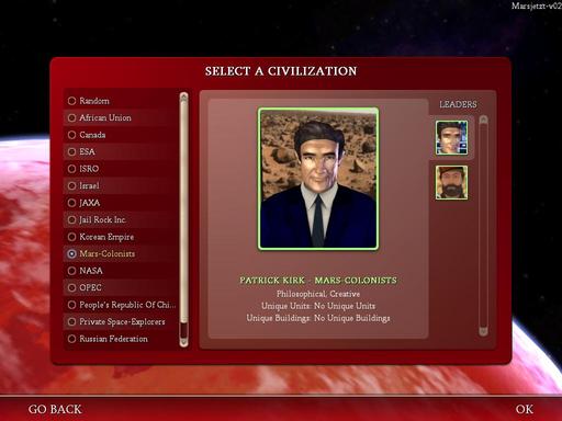 Civilization IV - Модификация Mars Now