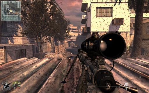 Modern Warfare 2 - Недефолтные места для снайпера. Karachi.