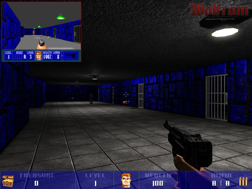 Wolfenstein 3D - Wolfram - классика теперь в 3D!