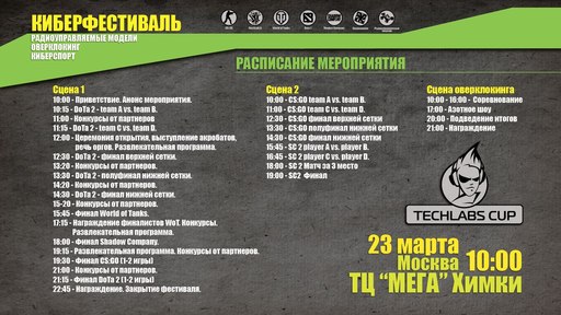 Киберспорт - Stream-трансляция киберфестиваля TECHLABS CUP RU 2013